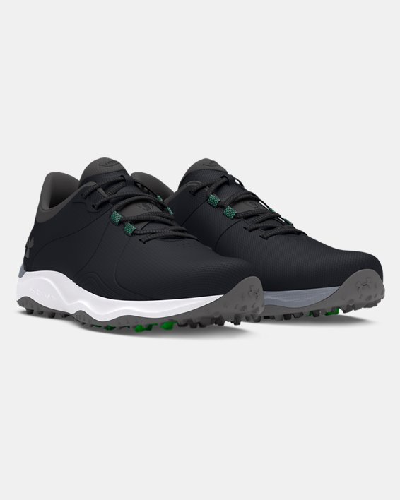 Men's UA Drive Pro Spikeless Golf Shoes in Black image number 3